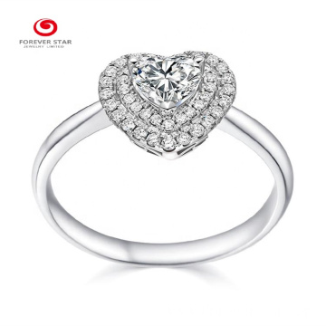 Heart Cutting Design Memorable Wedding Diamond Ring